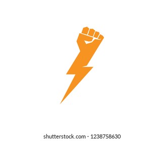 Hand strong vector icon