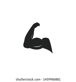 Hand strong vector icon template