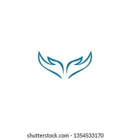 Hand stylized line logo. - Vector