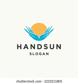 Icono de logotipo de mano Icono de diseño plantilla de vector ilustración