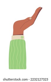 hand support gesture icon isolated