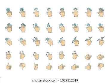 Hand Swipe Gesture Sign
