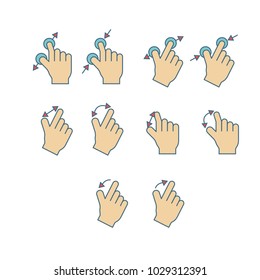Hand Swipe Gesture Sign