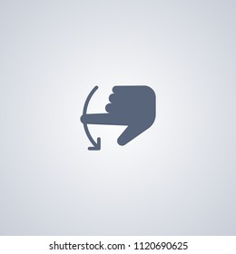 Hand swipe up icon, vector best flat icon on white background , EPS 10
