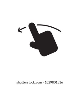 hand swipe vector icon design template