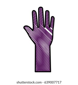 Hand up symbol
