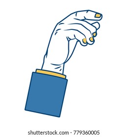 Hand symbol cartoon