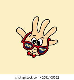 hand symbol cartoon illustration design