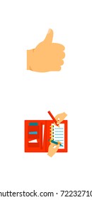 Hand symbol icon set