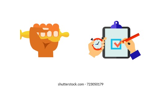 Hand symbol icon set