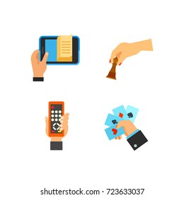 Hand symbol icon set