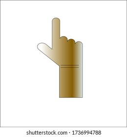 hand symbol Icon Vector Illustration on the white background.
