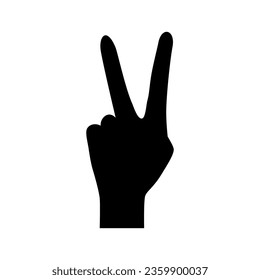 Vector de icono de símbolo de mano. Signo de ilustración manual. Símbolo mostrado por el signo de la mano.