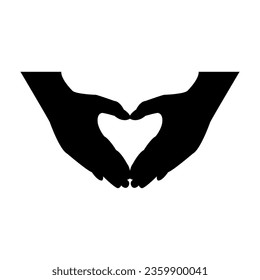 Hand symbol icon vector. Hand illustration sign. Symbol shown by the hand sign.