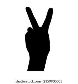 Hand symbol icon vector. Hand illustration sign. Symbol shown by the hand sign.