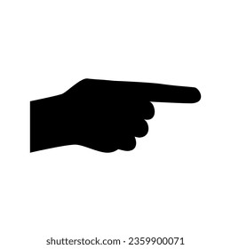 Vector de icono de símbolo de mano. Signo de ilustración manual. Símbolo mostrado por el signo de la mano.