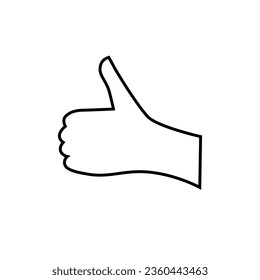 Hand-Symbol-Vektorgrafik. Handillustrationszeichen. Symbol mit dem Handzeichen.