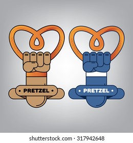 hand symbol icons pretzel