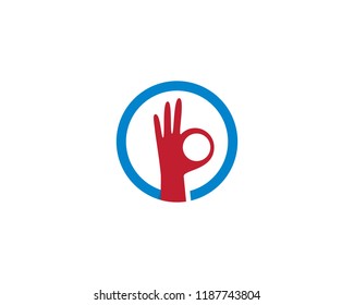 Hand symbol illustration