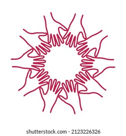 símbolo para la seguridad y la cooperación. Diseño de concepto de ilustración vectorial plana.