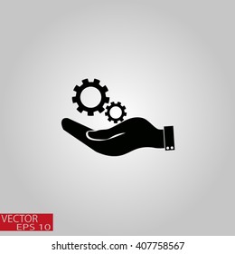 hand symbol settings, Service tool