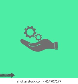 hand symbol settings, Service tool