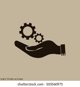 hand symbol settings, Service tool