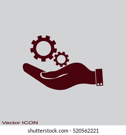 hand symbol settings, Service tool