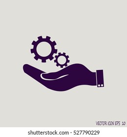 hand symbol settings, Service tool