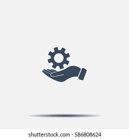 hand symbol settings,  Service tool