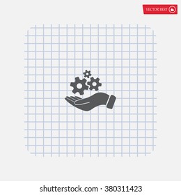 hand symbol settings,Wrench Service tool