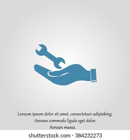 hand symbol settings,Wrench Service tool