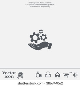 hand symbol settings,Wrench Service tool