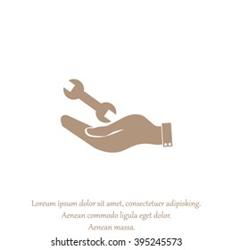 hand symbol settings,Wrench Service tool