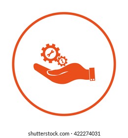 hand symbol settings,Wrench Service tool
