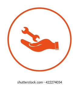 hand symbol settings,Wrench Service tool