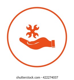 hand symbol settings,Wrench Service tool