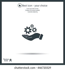 hand symbol settings,Wrench Service tool