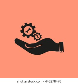 hand symbol settings,Wrench Service tool