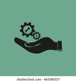 hand symbol settings,Wrench Service tool