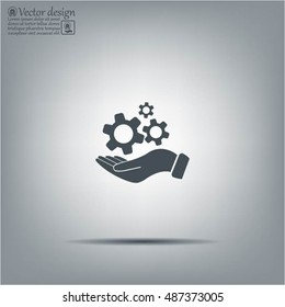 hand symbol settings,Wrench Service tool
