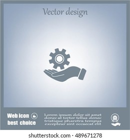 hand symbol settings,Wrench Service tool