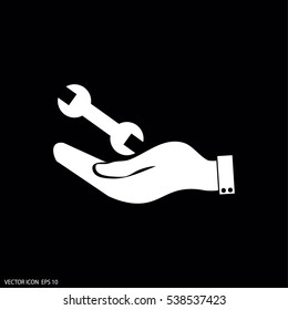 hand symbol settings,Wrench Service tool