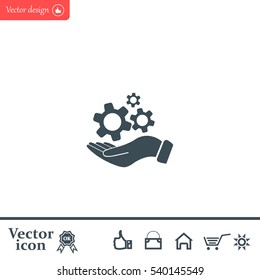 hand symbol settings,Wrench Service tool