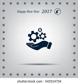 hand symbol settings,Wrench Service tool