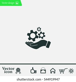 hand symbol settings,Wrench Service tool