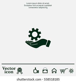 hand symbol settings,Wrench Service tool