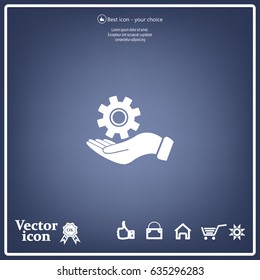 hand symbol settings,Wrench Service tool