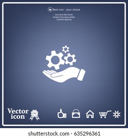 hand symbol settings,Wrench Service tool