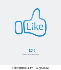 Hand symbol vector illustration.